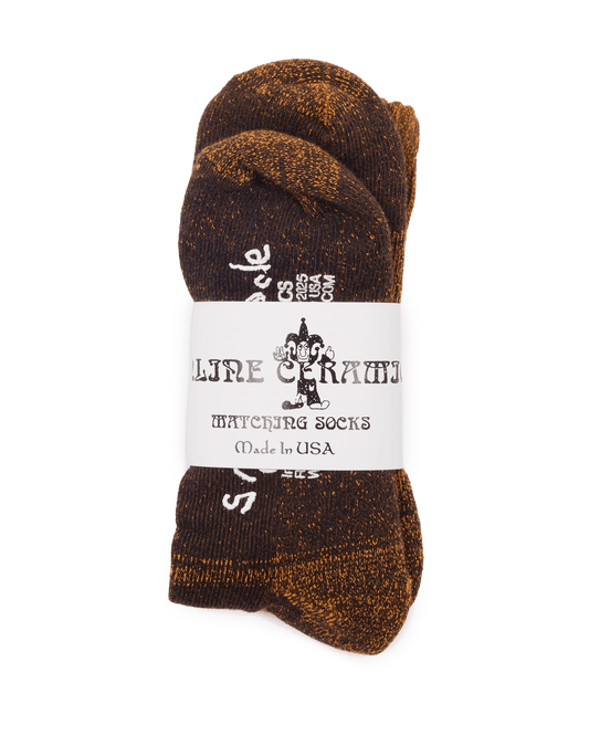 Orange and Brown "Matching" Socks