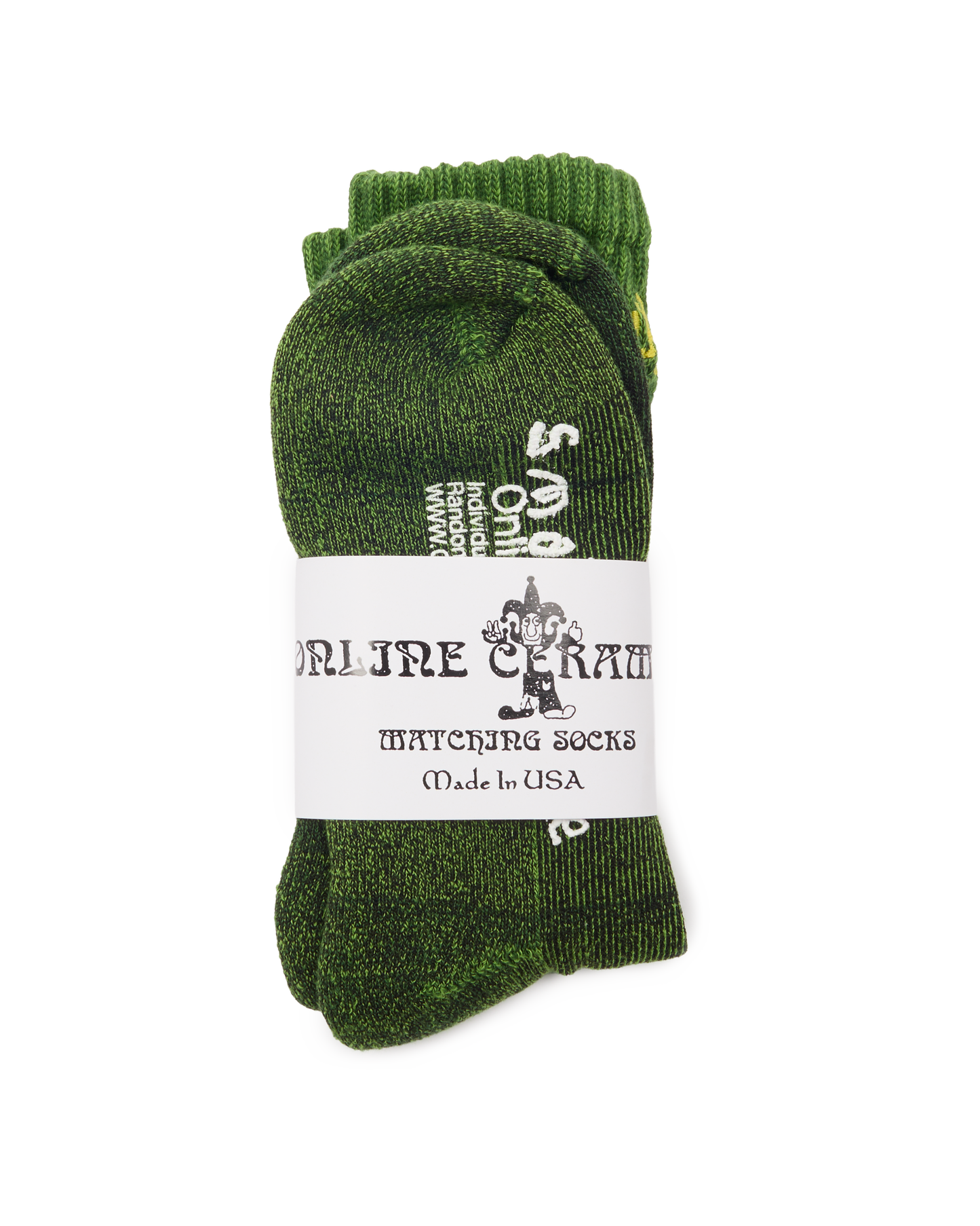 Green and Black "Matching" Socks