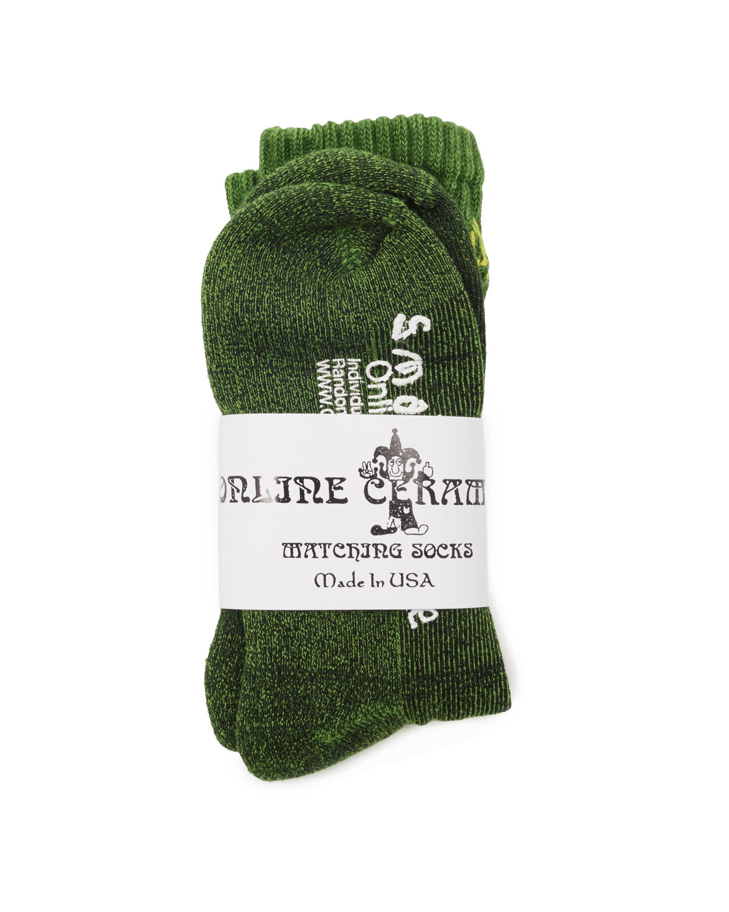 Green and Black "Matching" Socks