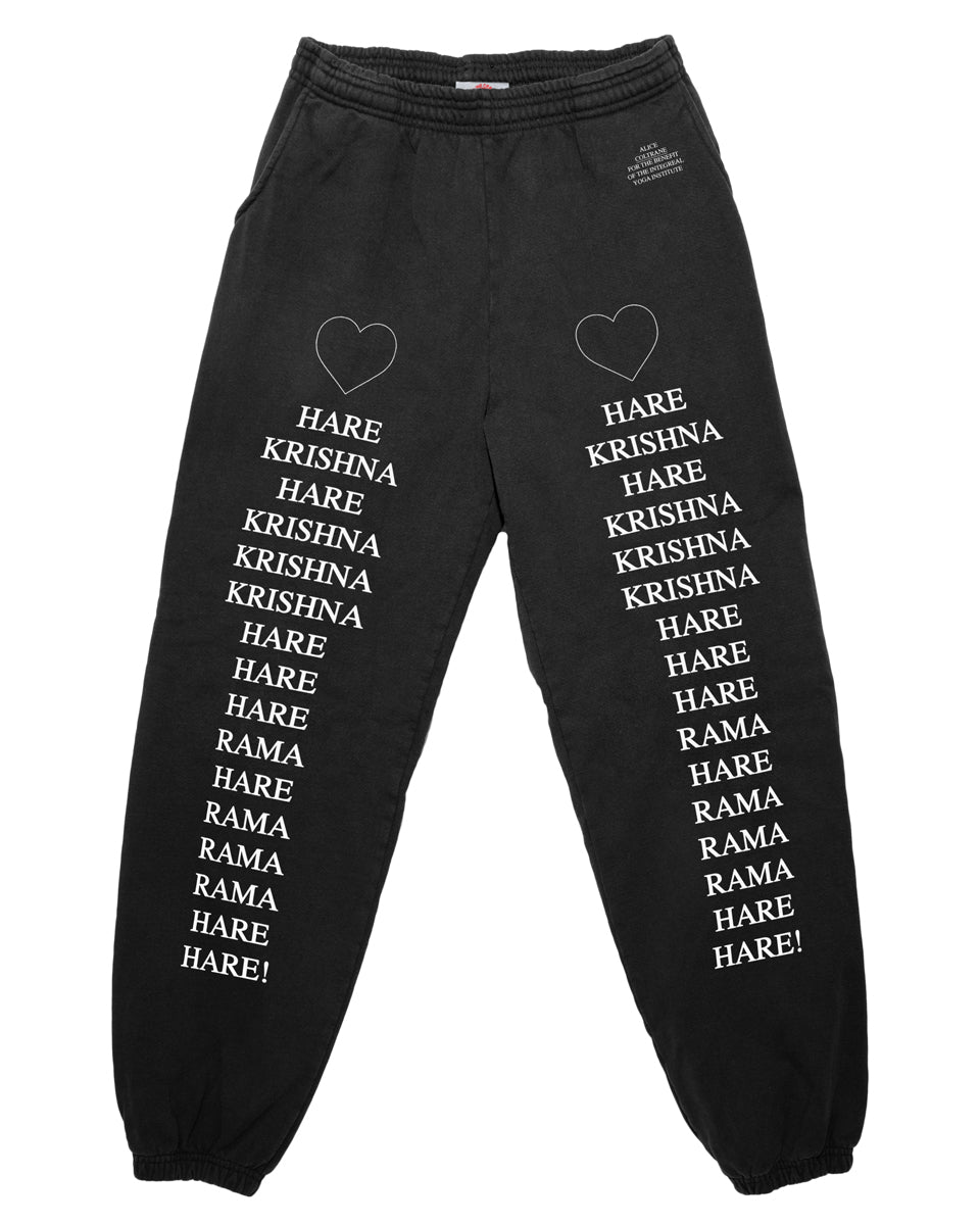 Alice Coltrane - Hare Krishna - Black Sweatpants (14oz Heavy 
