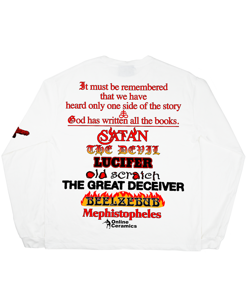 An Apology To The Devil - White Long Sleeve