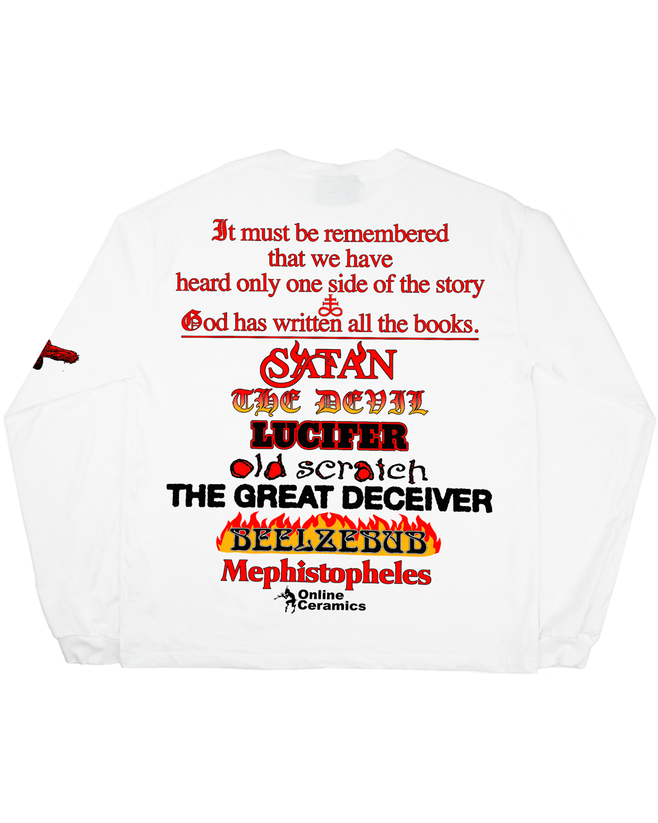 An Apology To The Devil - White Long Sleeve