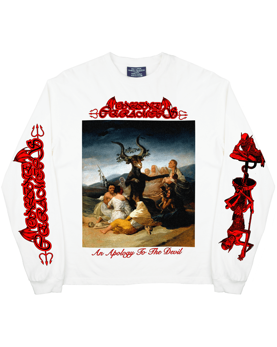 An Apology To The Devil - White Long Sleeve – Online Ceramics