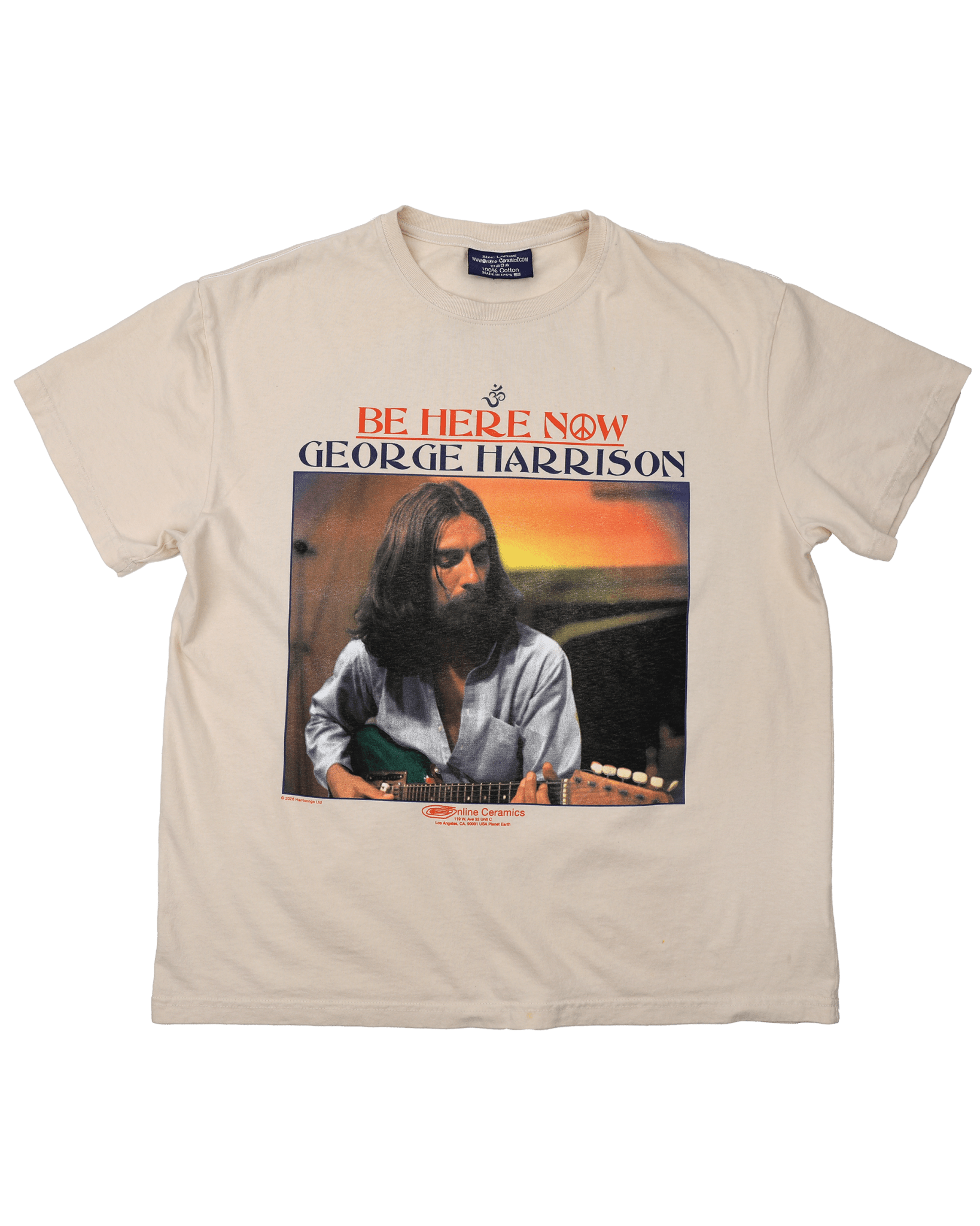 Be Here Now - Creme Tee – Online Ceramics