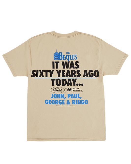 The Beatles "Sixty Years Ago Today" - Tan Tee