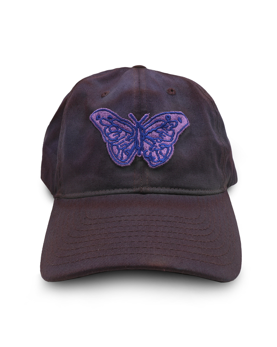 Purple Butterfly - Hand Dyed Hat