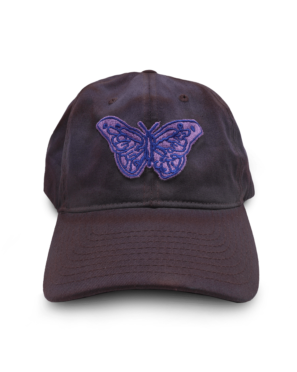 Purple Butterfly - Hand Dyed Hat