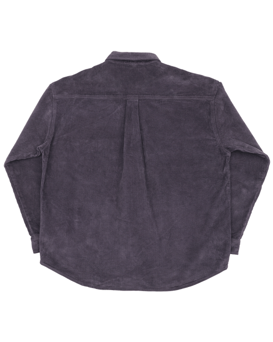 Poem Corduroy Shirt - Hand Dyed Dark Amethyst