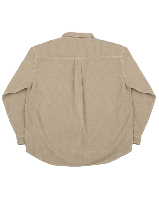Poem Corduroy Shirt - Dark Stone