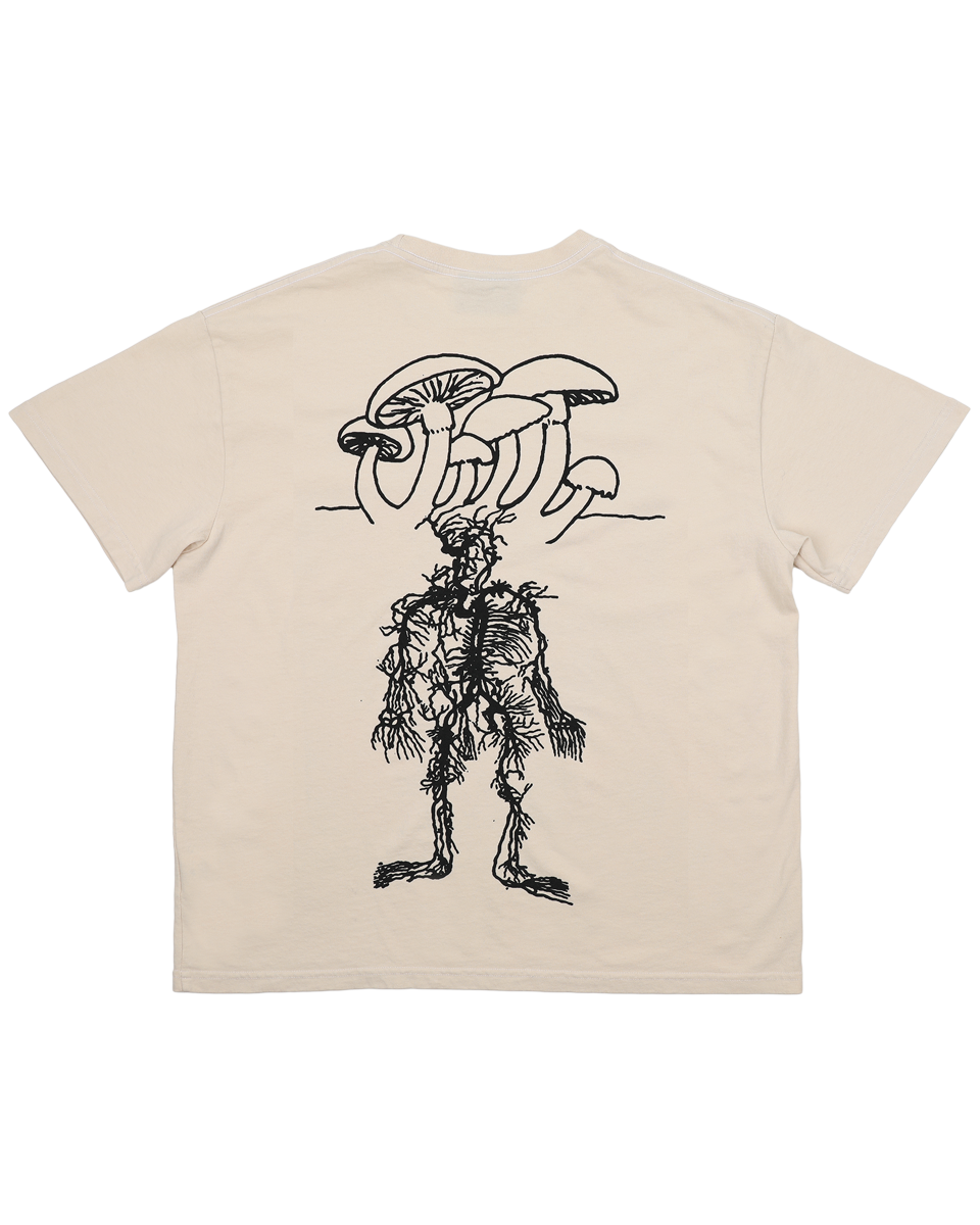 Wood Wide Web - Cream Tee