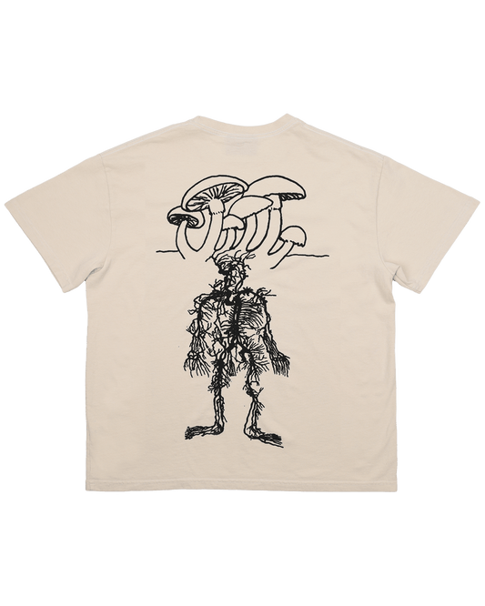 Wood Wide Web - Cream Tee