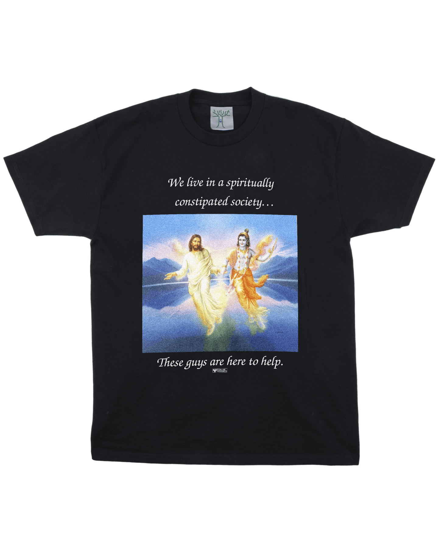 Here to Help - Black Tee