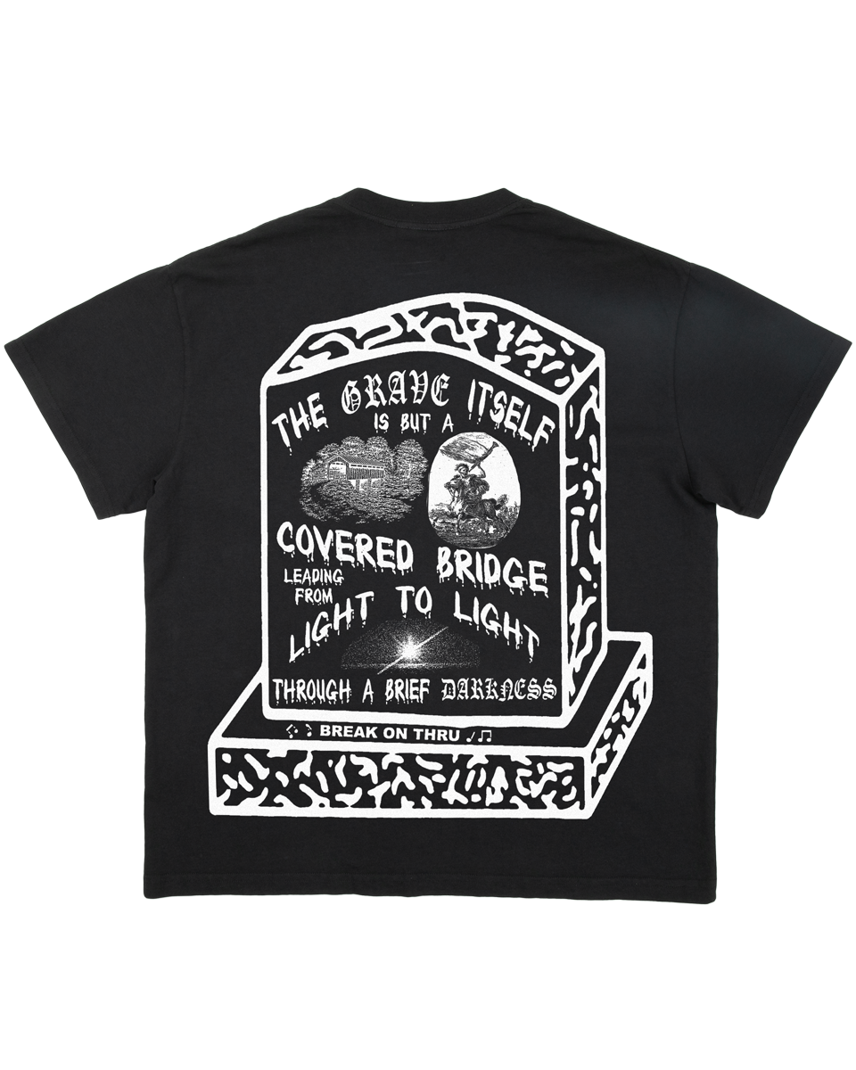 Covered Bridge - Off-Black Tee