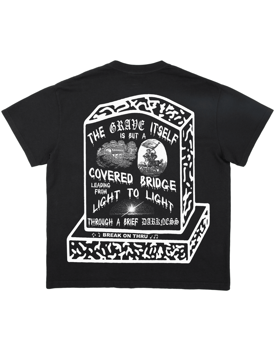 Covered Bridge - Off-Black Tee