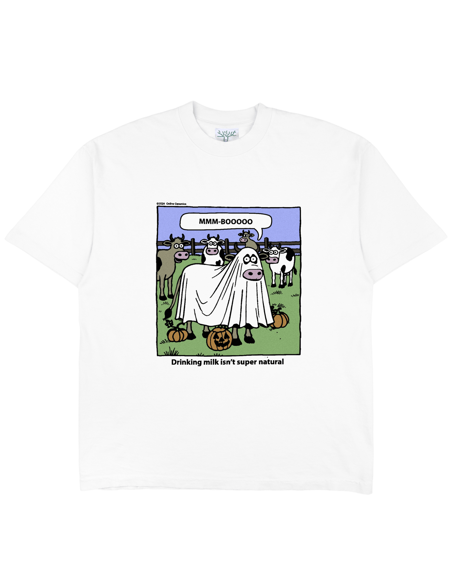 Drinking Milk Isn't Super Natural - White Tee