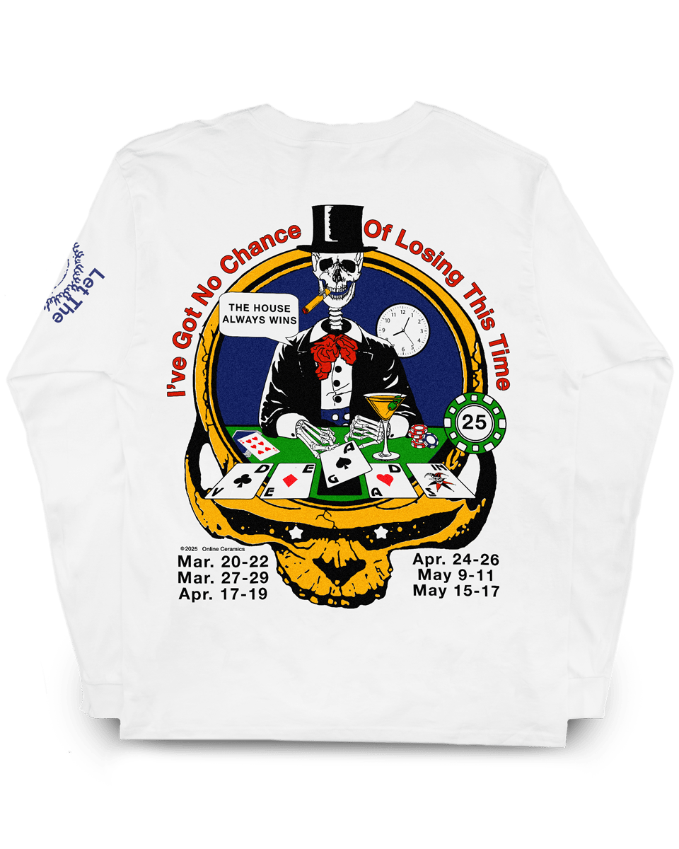 Death Smiles at Us All - Longsleeve White Tee