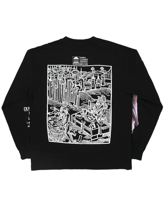 House of Draculesti - Black Long Sleeve Tee