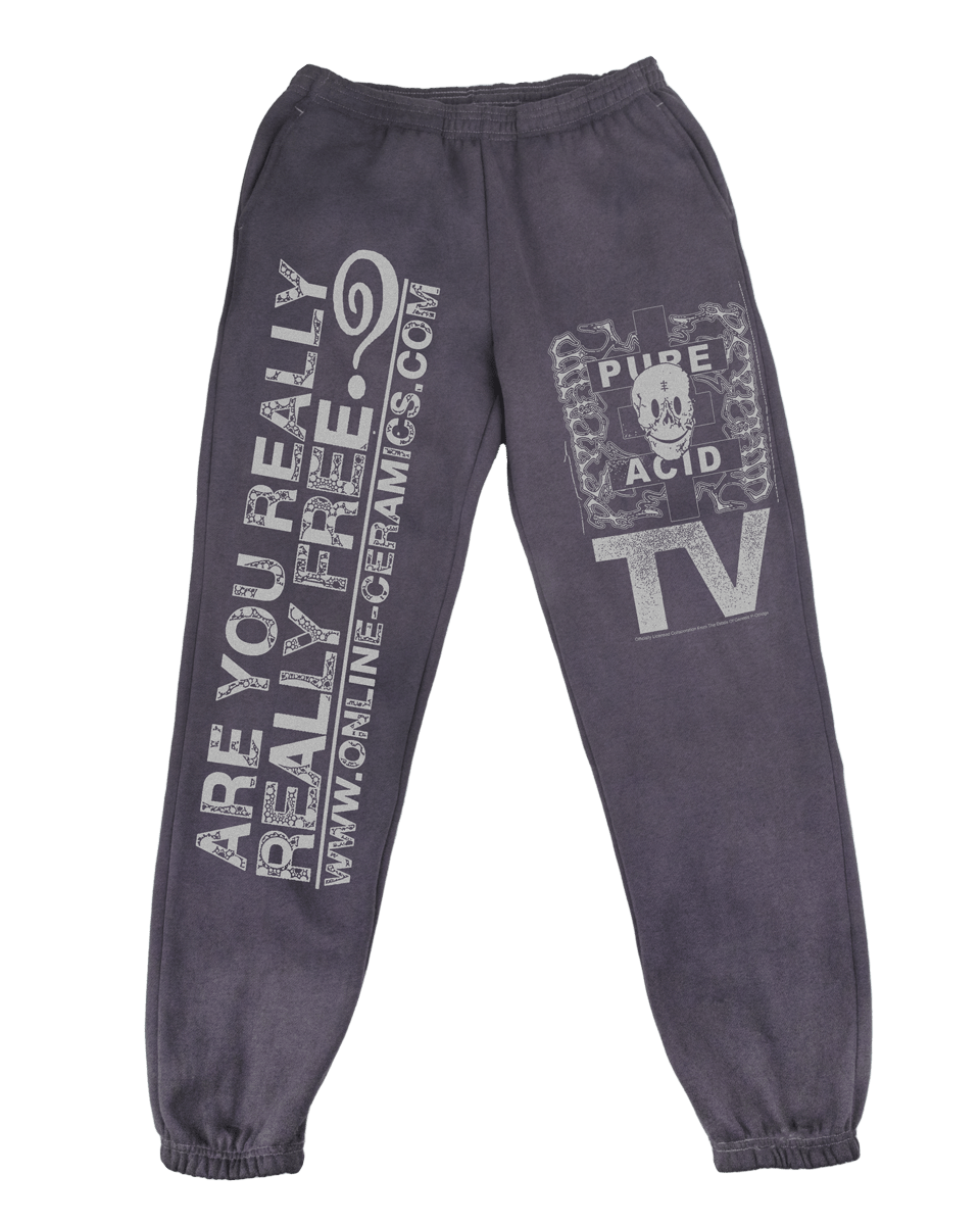 Genesis P-Orridge "Are You Really, Really Free?" - Hand Dyed Sweatpants