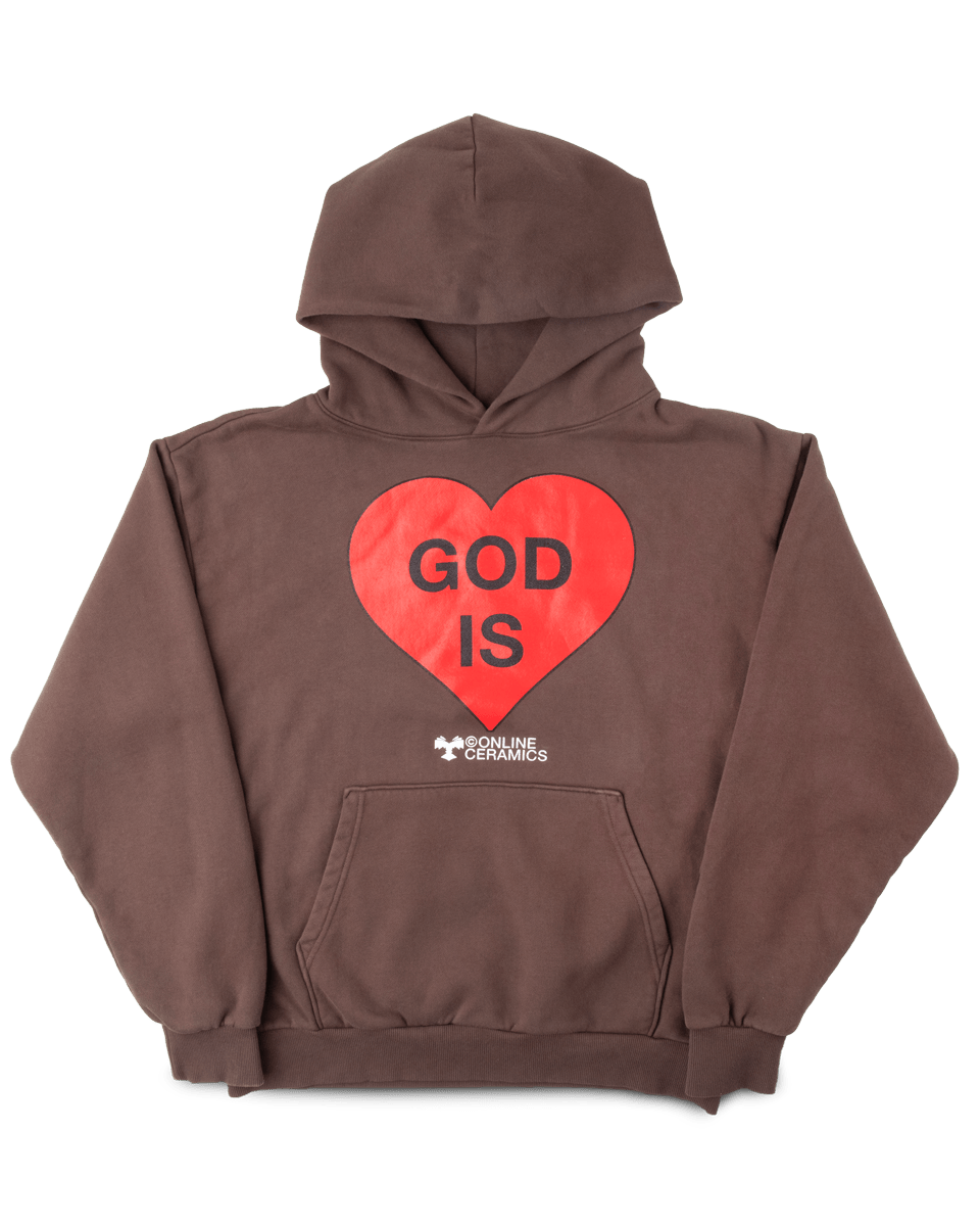 God Is Love - Brown Hoodie