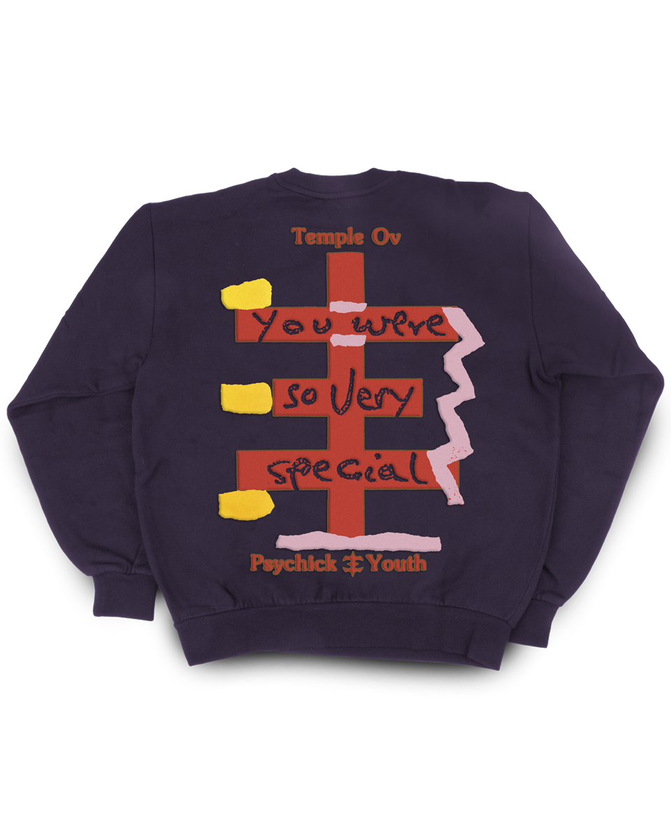 Genesis P-Orridge "Godstar" - Purple Crewneck