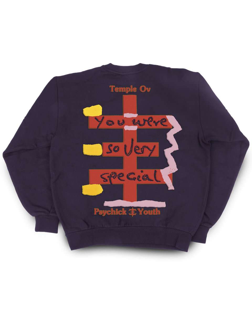Genesis P-Orridge "Godstar" - Purple Crewneck