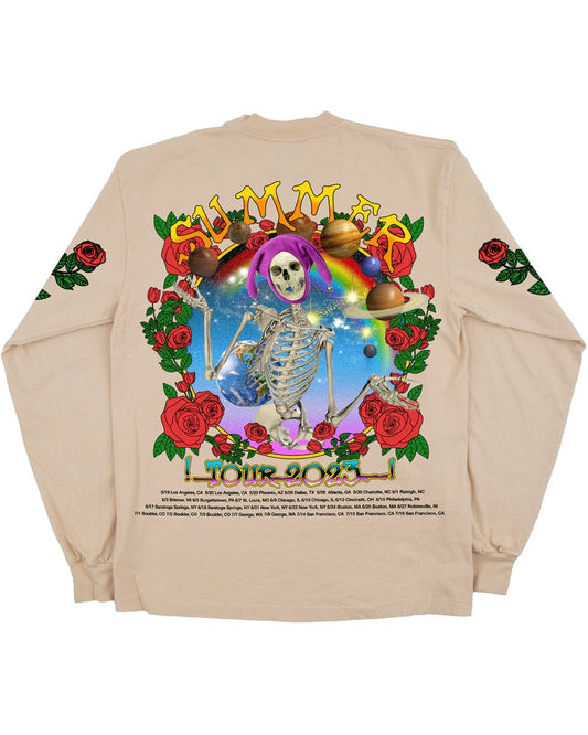 Grateful For The Company - Beige Long Sleeve