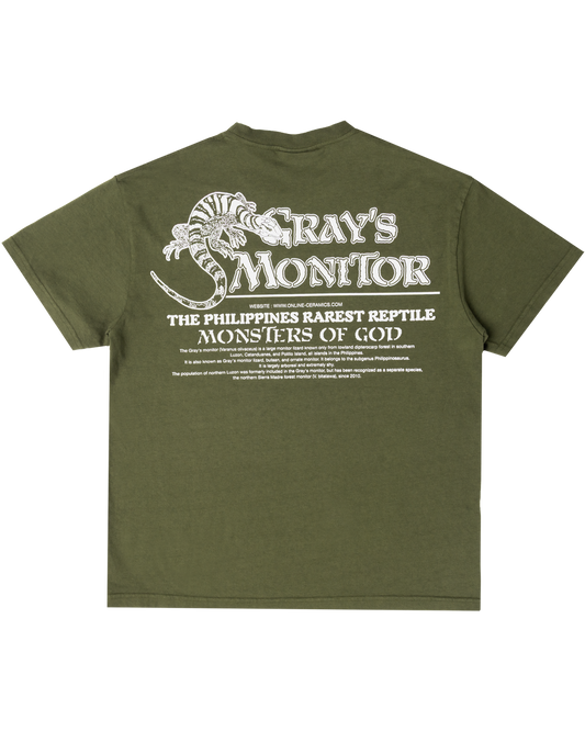 Gray's Monitor - Moss Tee