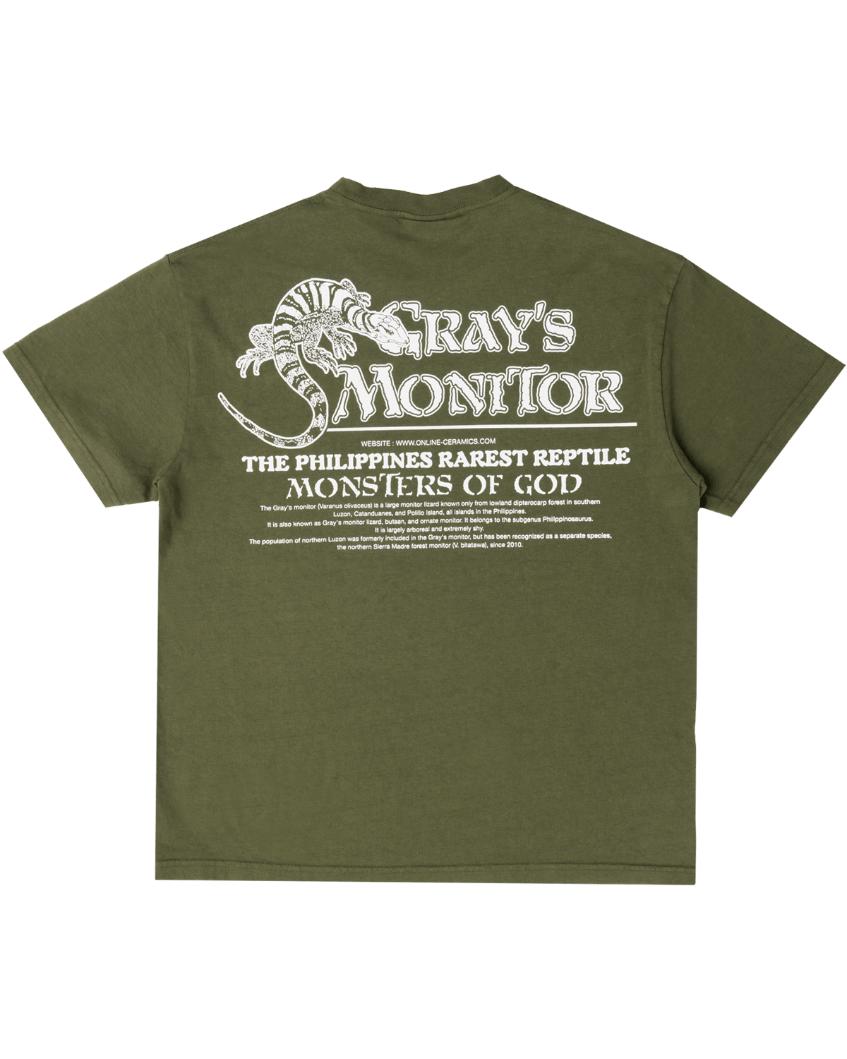 Gray's Monitor - Moss Tee