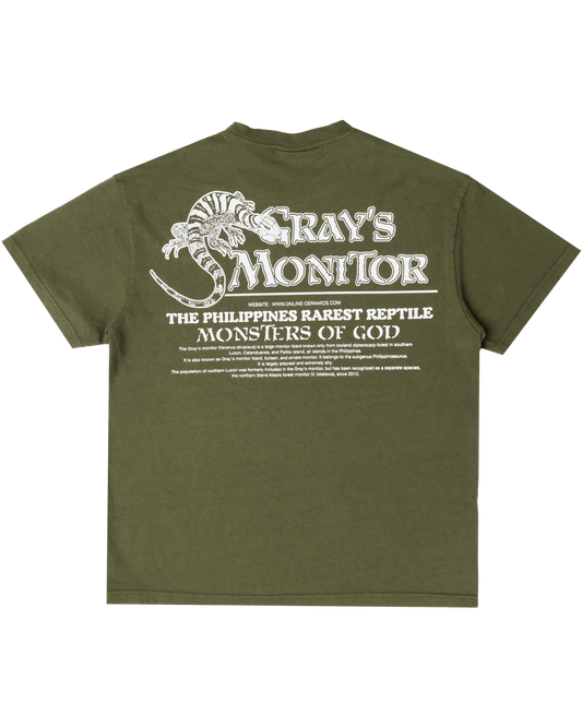 Gray's Monitor - Moss Tee