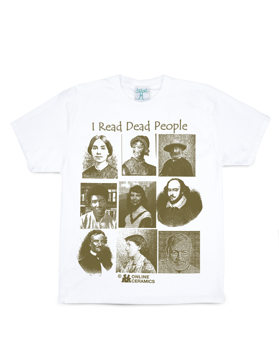 I Read Dead People - White Tee – Online Ceramics