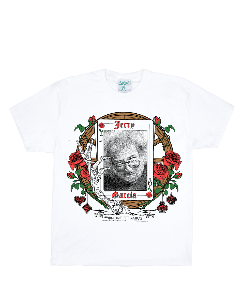 Jerry Garcia "The Wheel" - White Tee