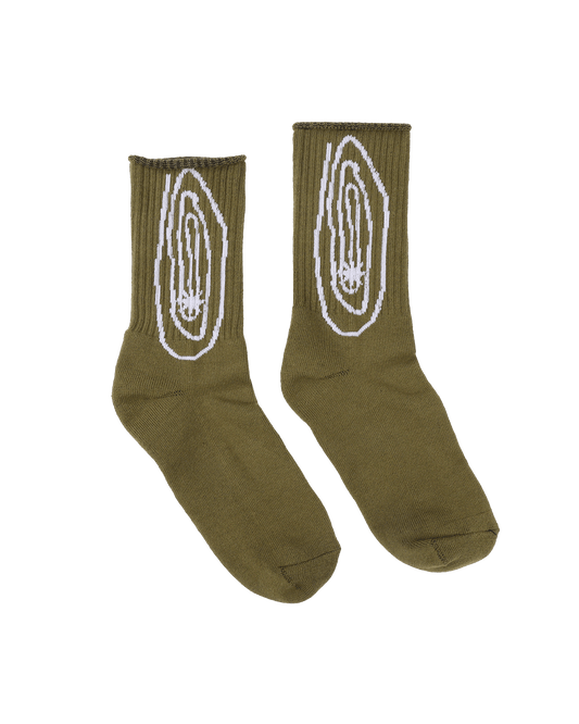 Shooting Star 2 - Olive Socks