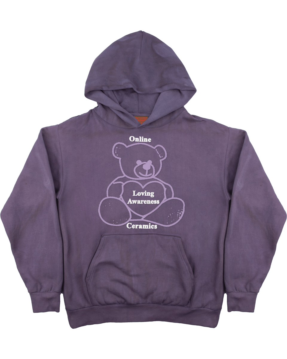 Loving Awareness Bear - Hand Dip Dyed Hoodie