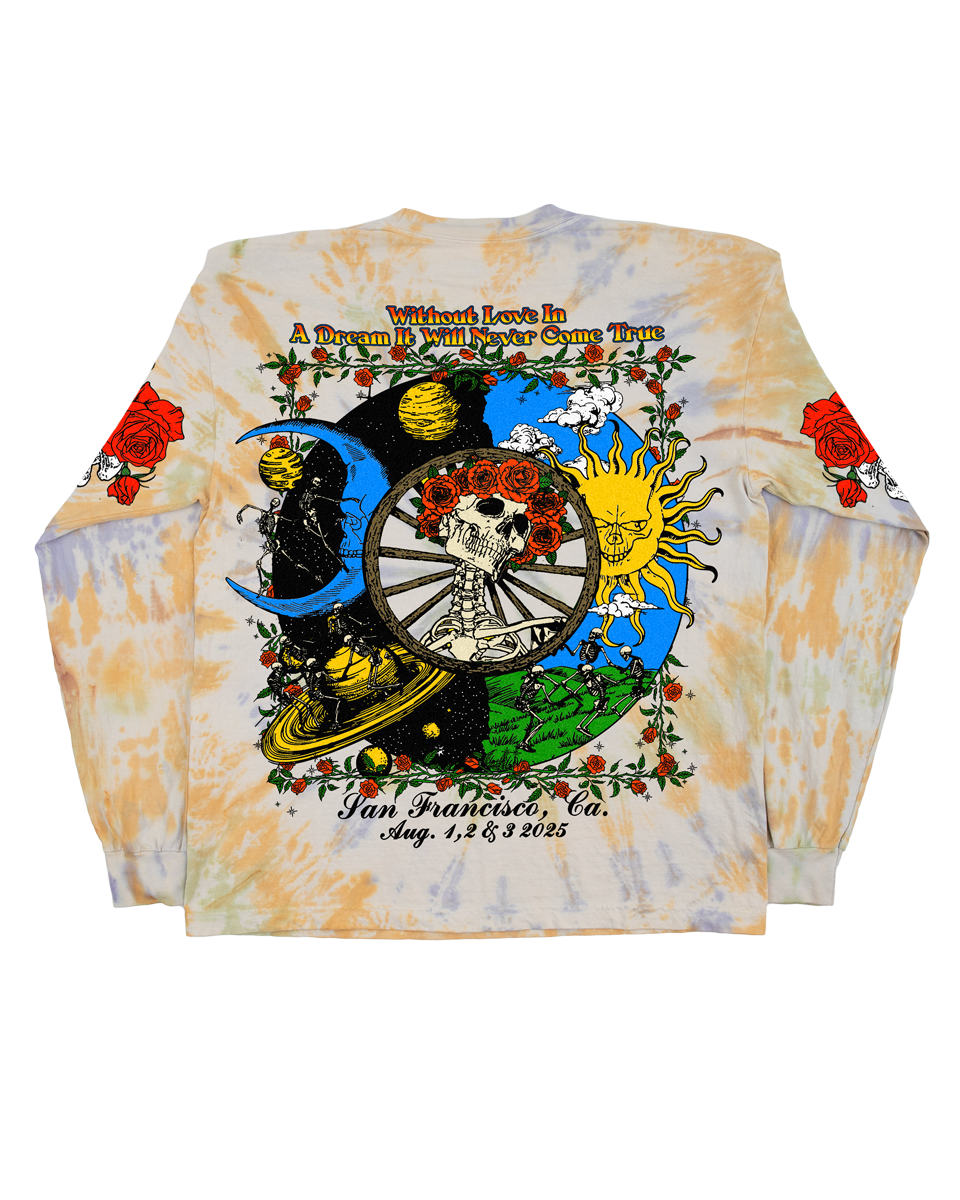 Grateful For 60 Years - Tie Dye Long Sleeve