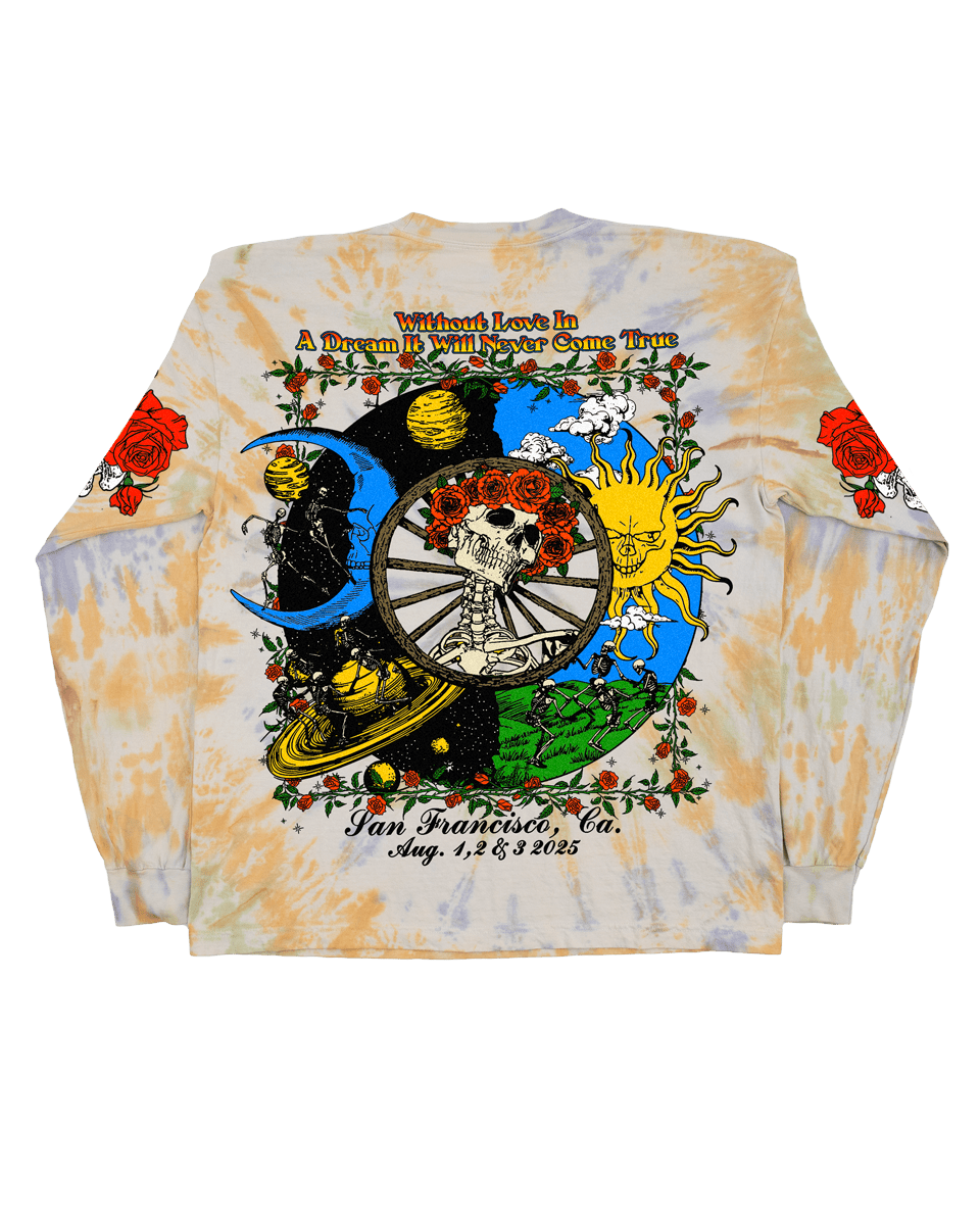 Grateful For 60 Years - Tie Dye Long Sleeve