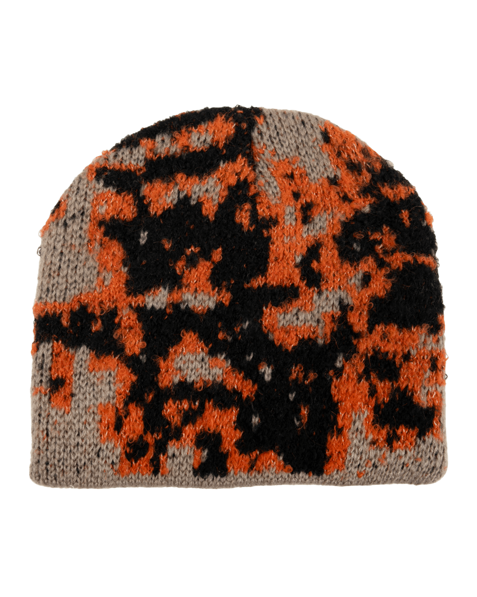 Orange and Black Beanie