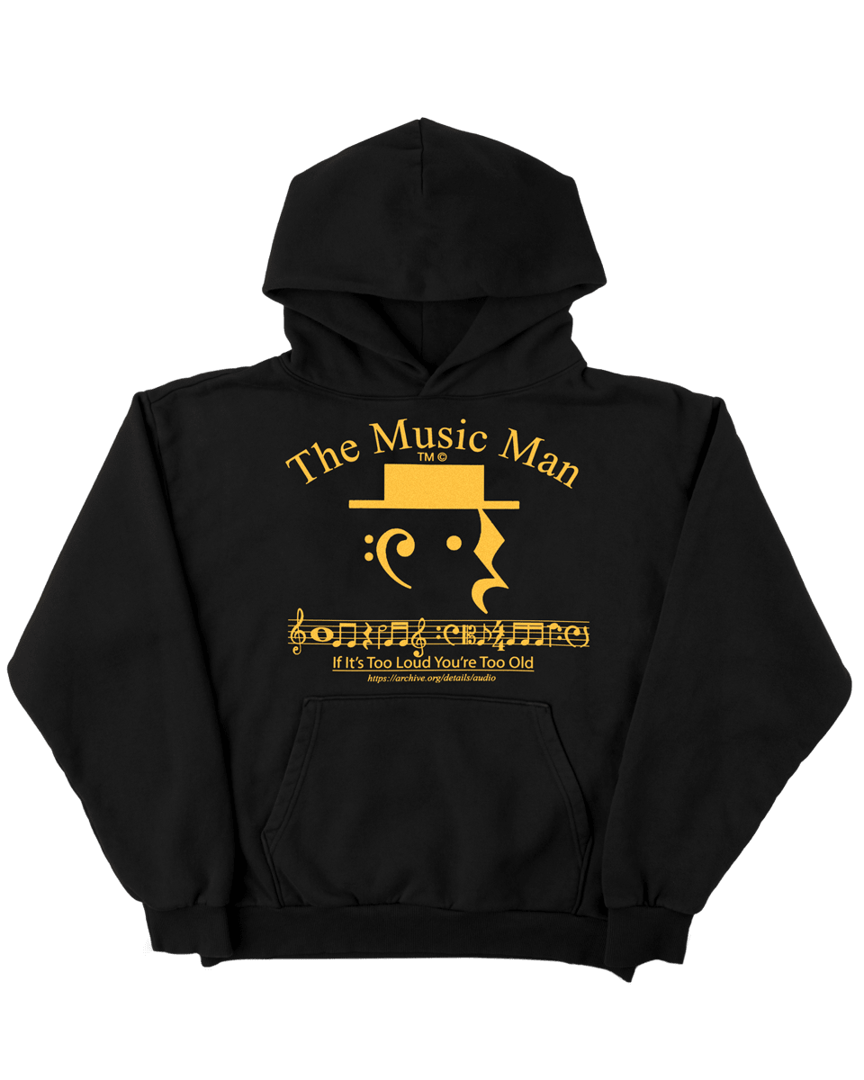 The Music Man - Black Hoodie