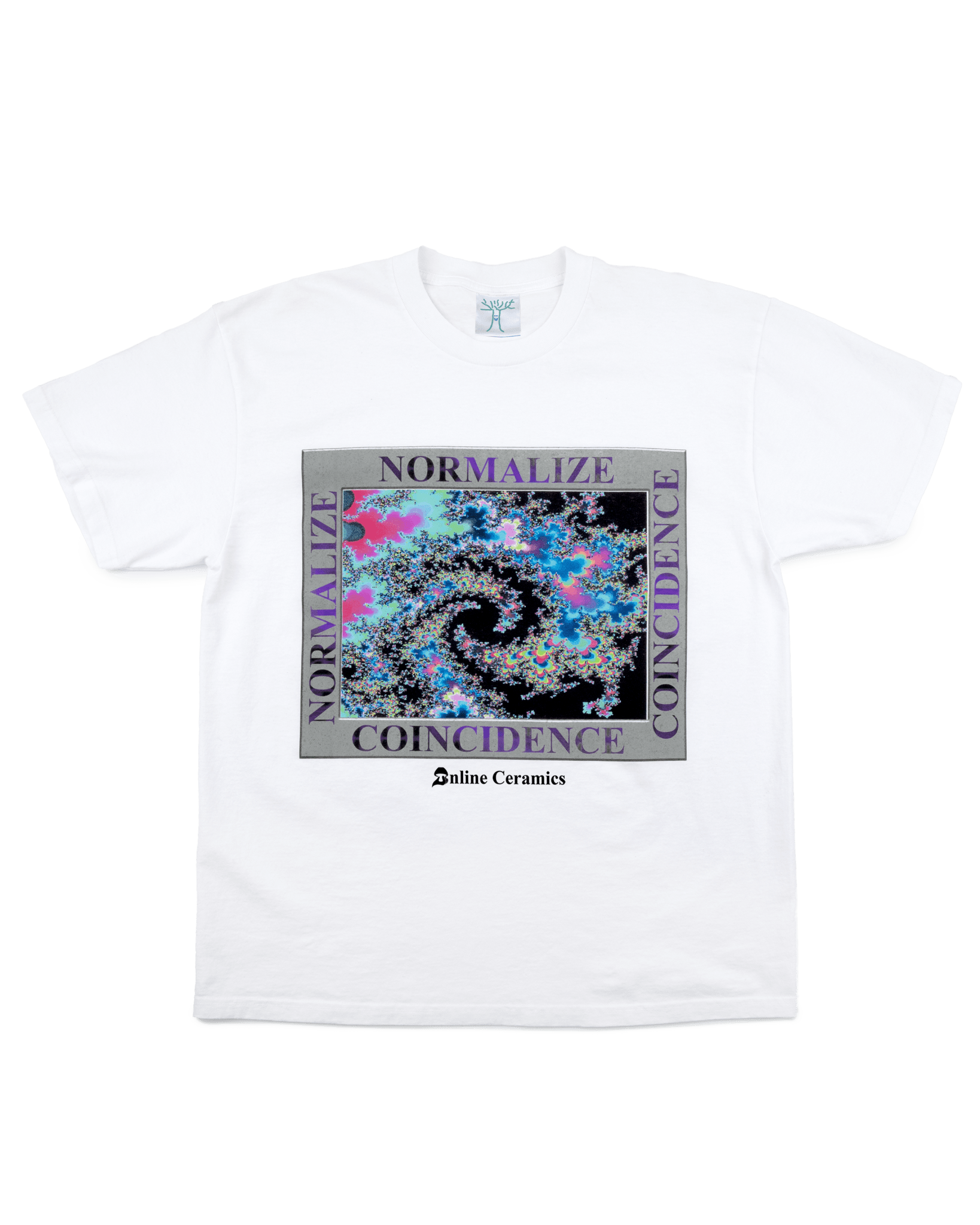 Normalize Coincidence - White Tee – Online Ceramics