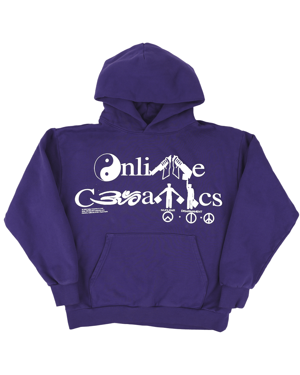 Peace Logo - Purple Hoodie