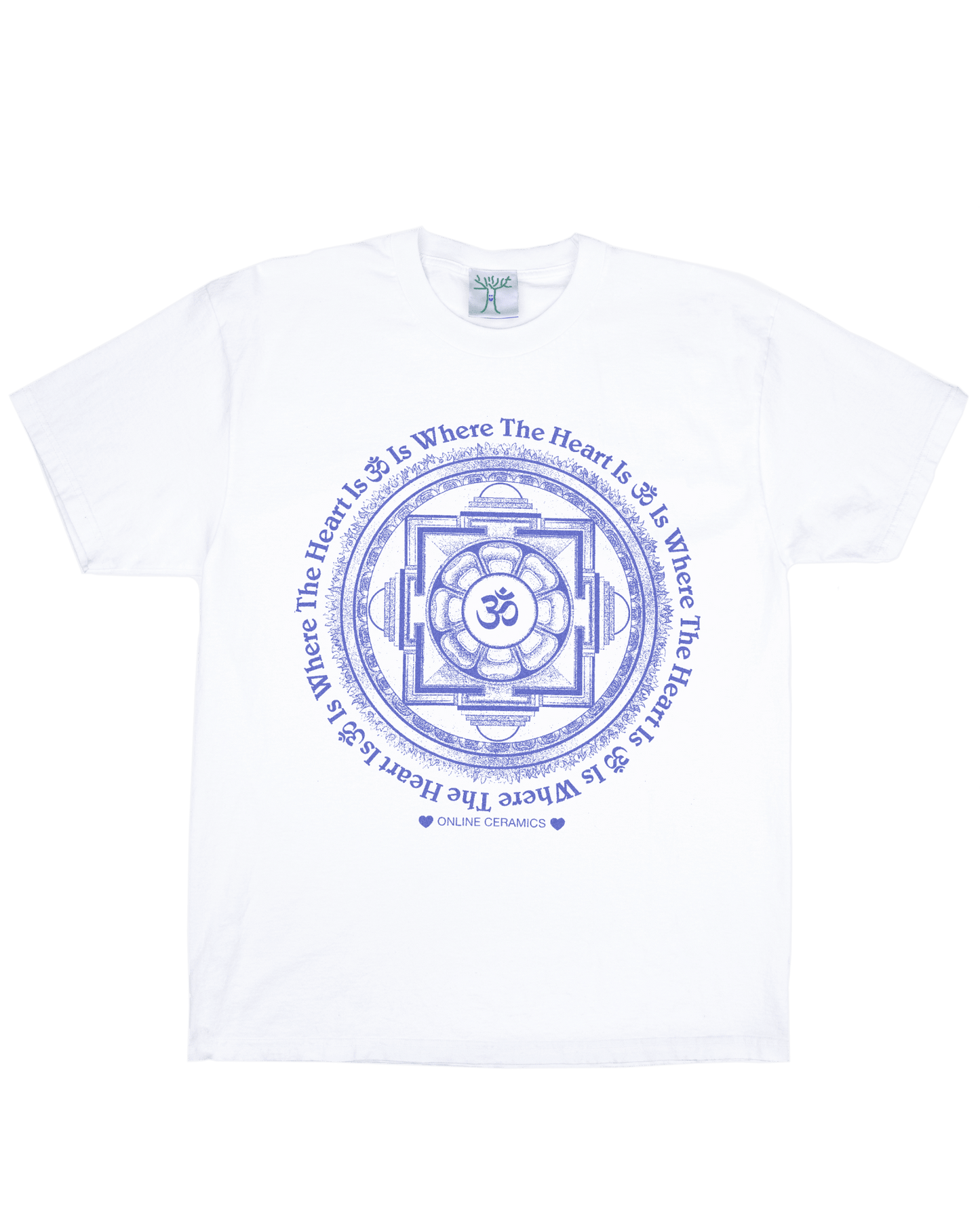 Om Is Where the Heart Is - White Tee