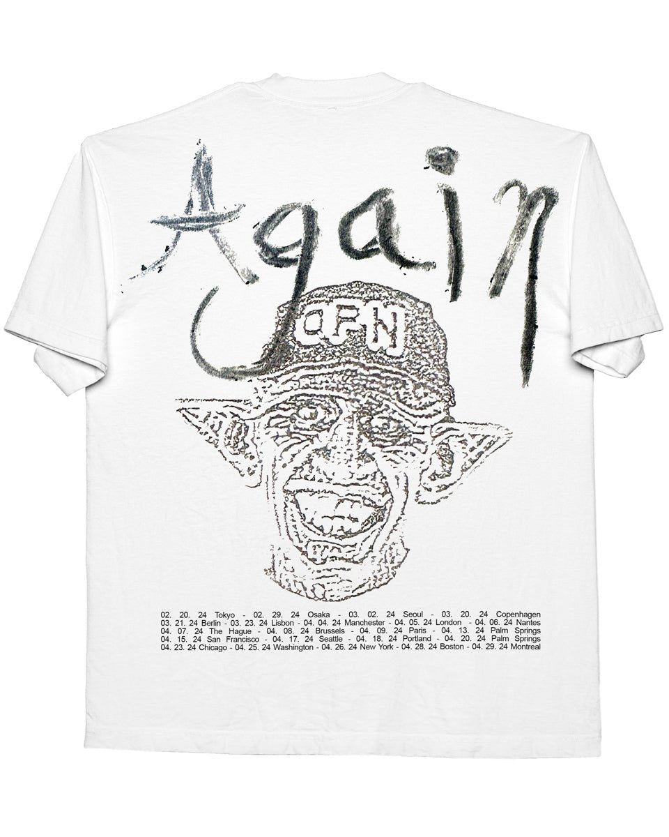 Italicized OPN - White Tee