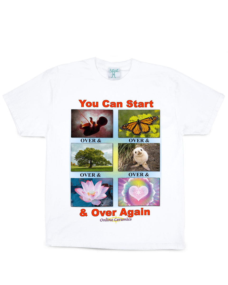 Over & Over & Over... - White Tee