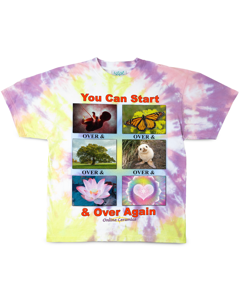 Over & Over & Over - Tie Dye Tee – Online Ceramics