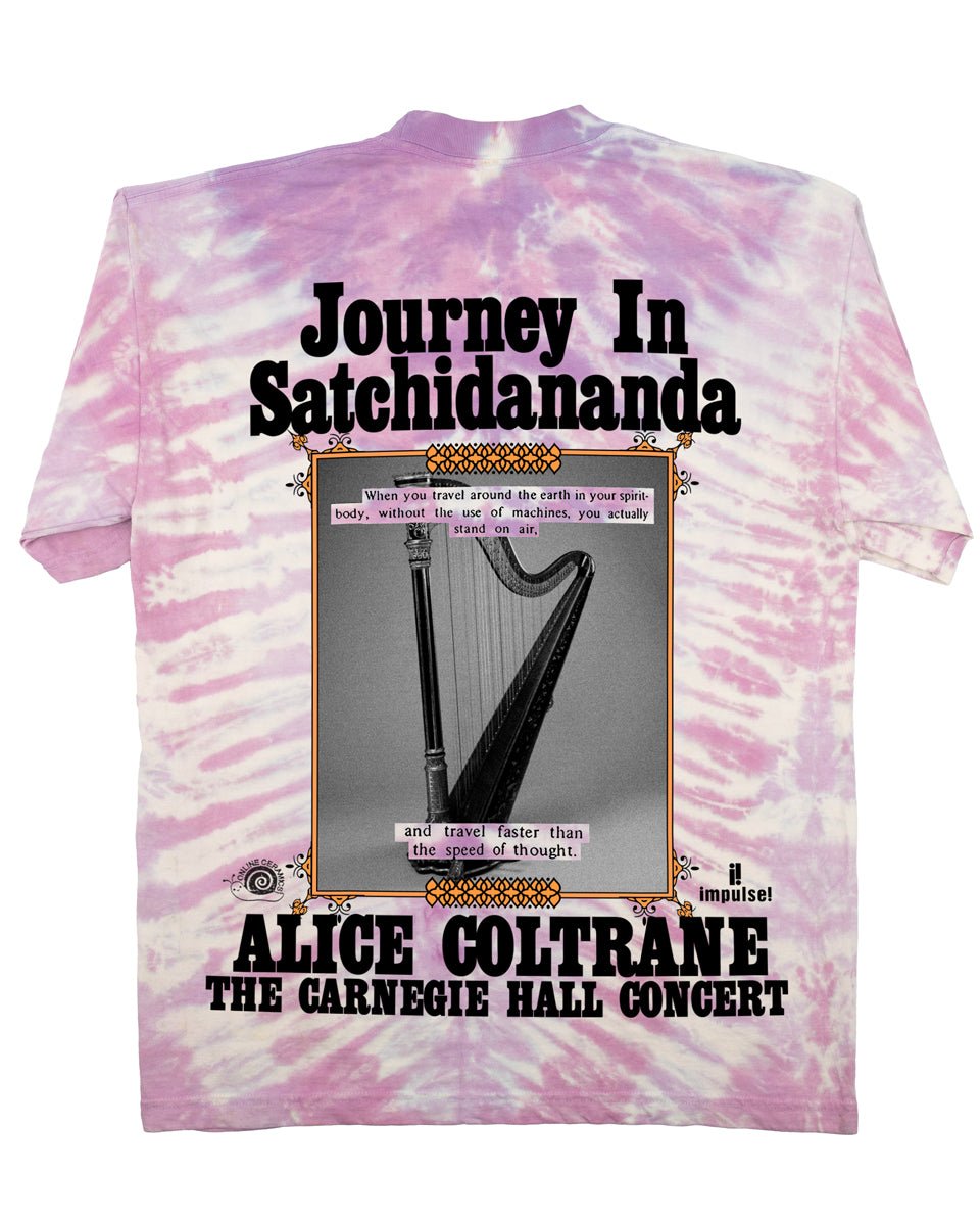 Alice Coltrane - The Earth Looks So Peaceful From Above - V-Dye Tee (Hand dyed at our studio in L.A.)