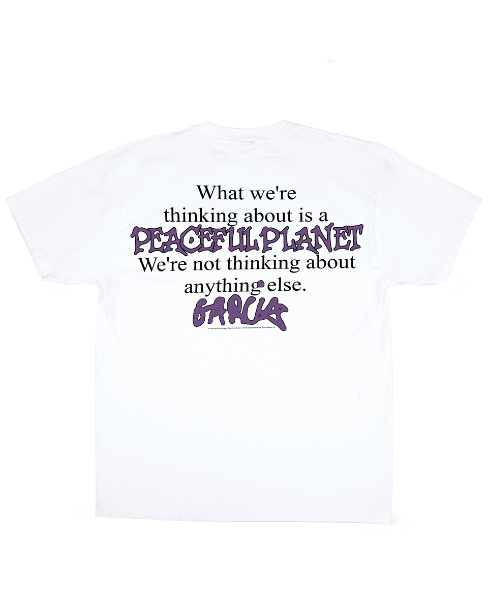Jerry Garcia "Peaceful Planet" - White Tee