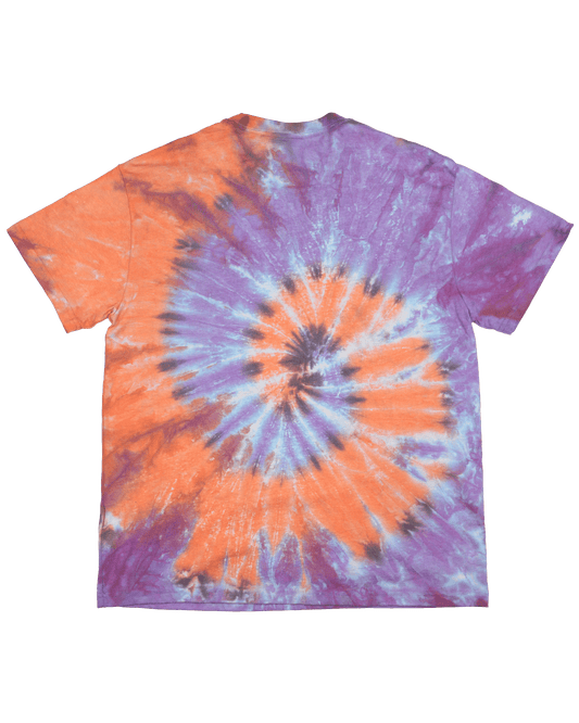 Online Ceramics Plains - Orange and Purple Spiral