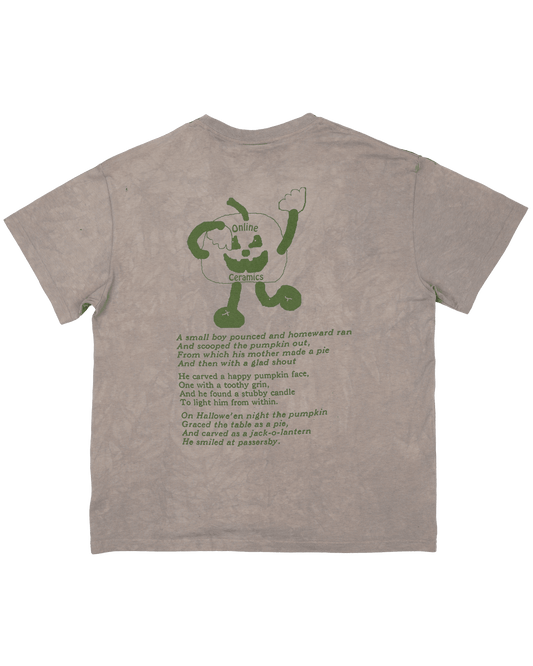 The Pumpkin Man #3 - Hand Dyed Mushroom Grey Tee