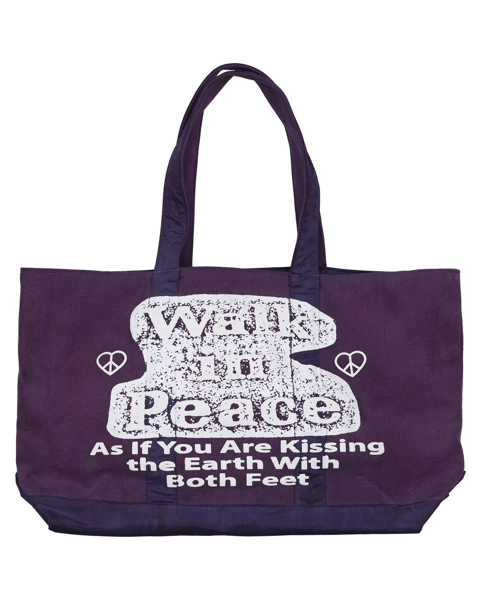 Walk in Peace - Purple Jumbo Tote