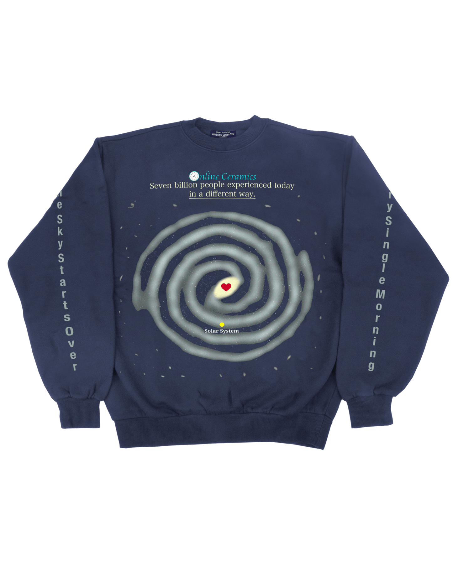 Every Single Day - Navy Fleece Crewneck