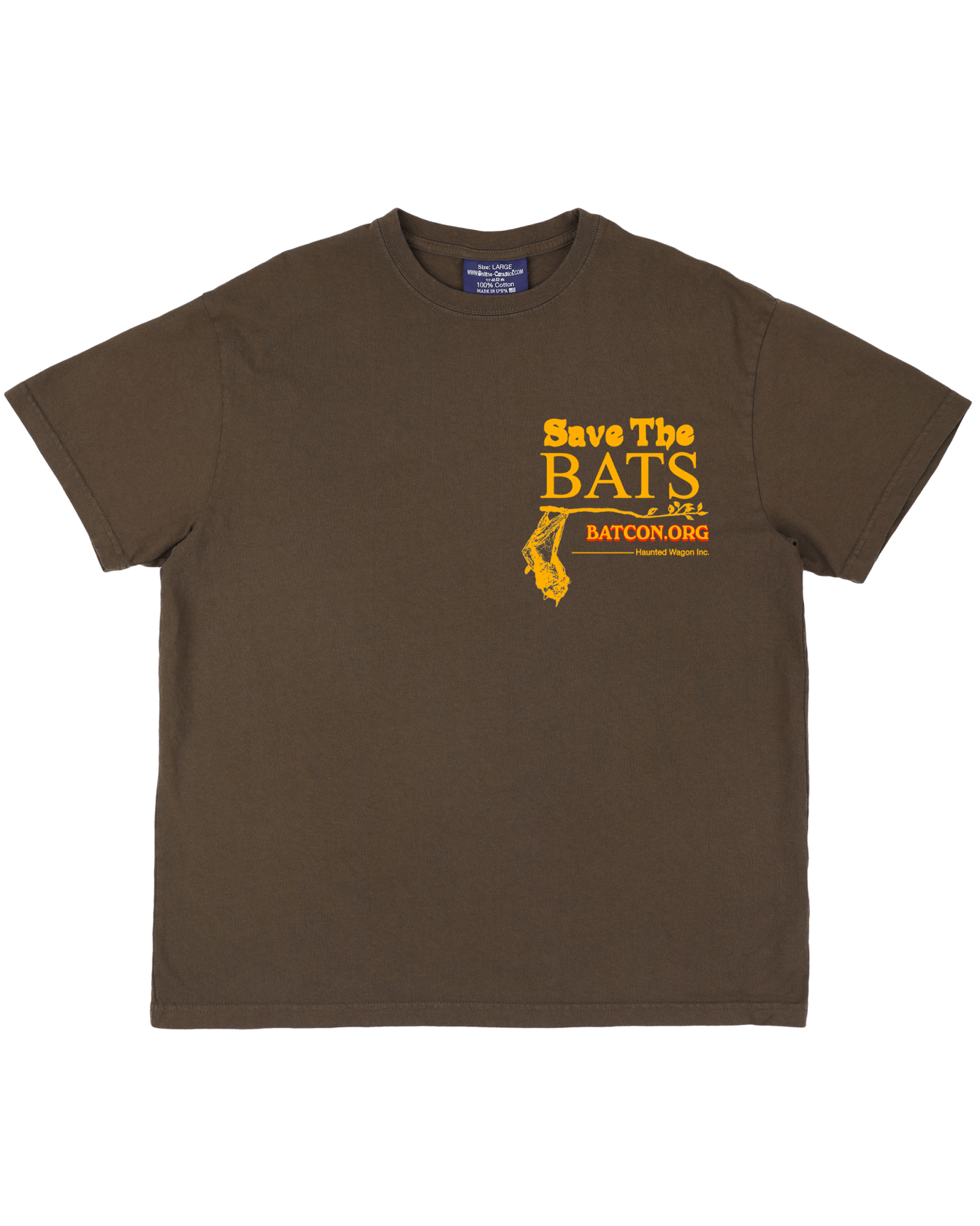 Save The Bats - From the Archives - Brown Tee – Online Ceramics